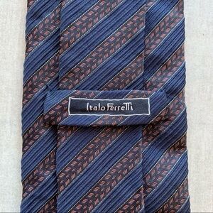 Italo Ferretti Hand Made Textured Silk Tie